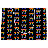 77e verjaardag: Fun Rainbow Event Nummer 77 Patroo Groot Cadeauzakje (Achterkant)