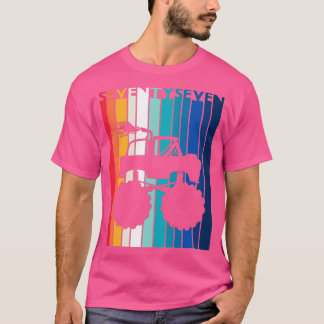 77e verjaardag Gift Monster Truck Shirt 77 jaar ou