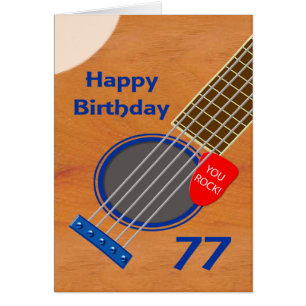 77e verjaardag gitaarspeler Birthday