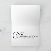 77e verjaardag Kaart met een klassieke witte roos (Binnen)