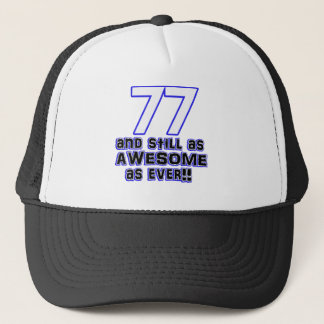 77e verjaardag ontwerp trucker pet