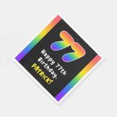 77e verjaardag: Regenboogspectrum # 77, Aangepaste Servet (Hoek)