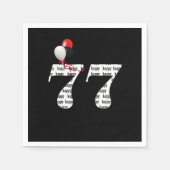 77e Verjaardagsfeestballonnen Servet (Voorkant)