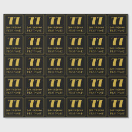 77ste verjaardag ~ Art Deco geïnspireerde uitstral Cadeaupapier