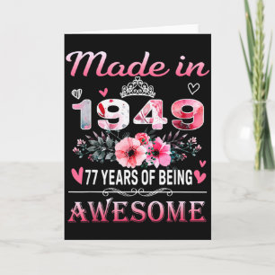 77ste verjaardag Gemaakt in 1949 77 jaar lang gewe Kaart