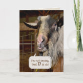 77ste verjaardag Oude geit Kaart (Voorkant)