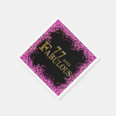 77ste verjaardag servet (Hoek)