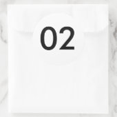 78702 RONDE STICKER (Tas)