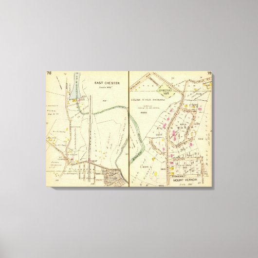 7879 Oost Chester, Mt Vernon Canvas Afdruk (Voorkant)