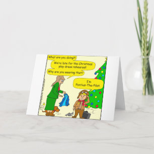 787 de cartoon van Pontius Pilate Feestdagen Kaart