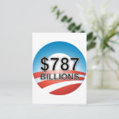 $ 787 MILJARD BRIEFKAART (Staand voorkant)