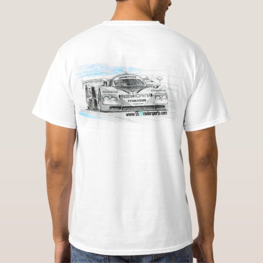 787B LeMans-auto T-shirt (Achterkant)
