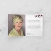 78 & Fabulous Orchid Photo Birthday Greeting Card Kaart (Binnen)