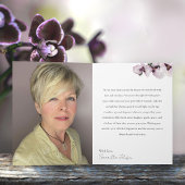 78 & Fabulous Orchid Photo Birthday Greeting Card Kaart