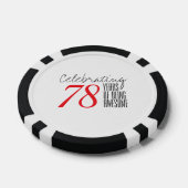 78 jaar geweldige zijn poker chips (Enkel)