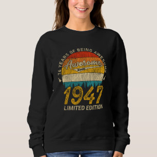 78 jaar oud 1947 Retro Geweldige 78e verjaardagsca Trui