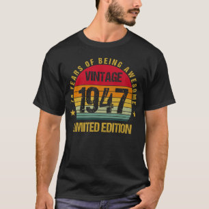78 jaar oud Achtenzeventig 1947 78ste verjaardag S T-shirt