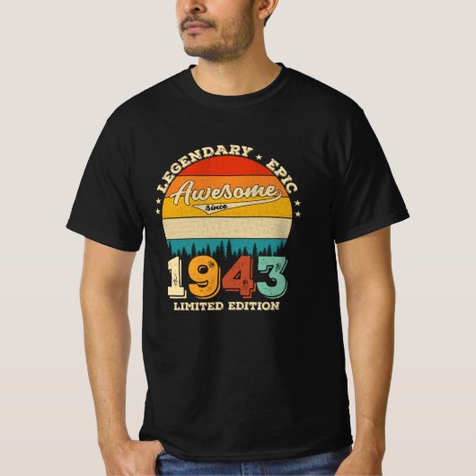 78 jaar oud Geweldige sinds 1944 78e geboorte Gift T-shirt (Voorkant)