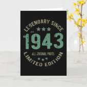 78 jaar oude bday Legend 78th Birthday Kaart (Gele Bloem)