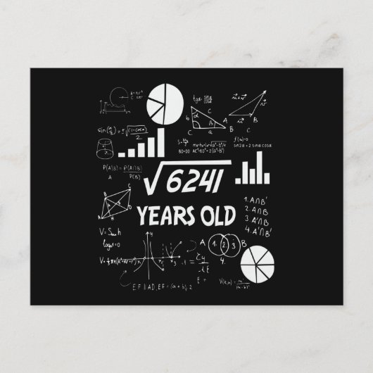 78 jaar oude Bday Wiskunde Teacher 78ste verjaarda Briefkaart (Voorkant)