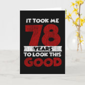 78 jaar oude dag maakte me er goed uit 78ste verja kaart (Gele Bloem)