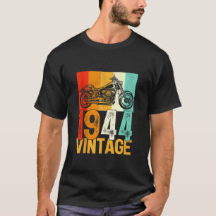 78 jaar oude Retro Motorcycle  1944 78th Bi T-shirt