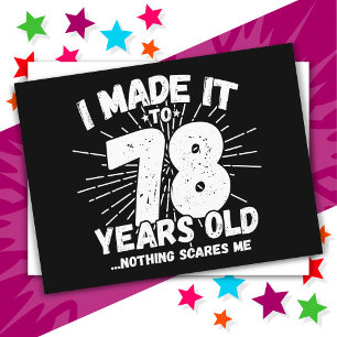 78 Jaar Oude Sarcastische Meme Grappige 78e Verjaa Briefkaart