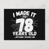 78 Jaar Oude Sarcastische Meme Leuk 78ste Verjaard Briefkaart (Voorkant)