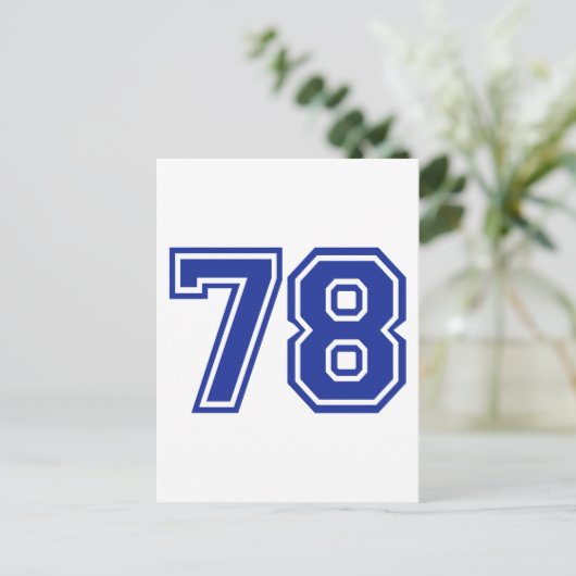78 - nummer briefkaart (Staand voorkant)