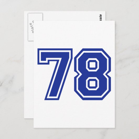 78 - nummer briefkaart (Voorkant / Achterkant)