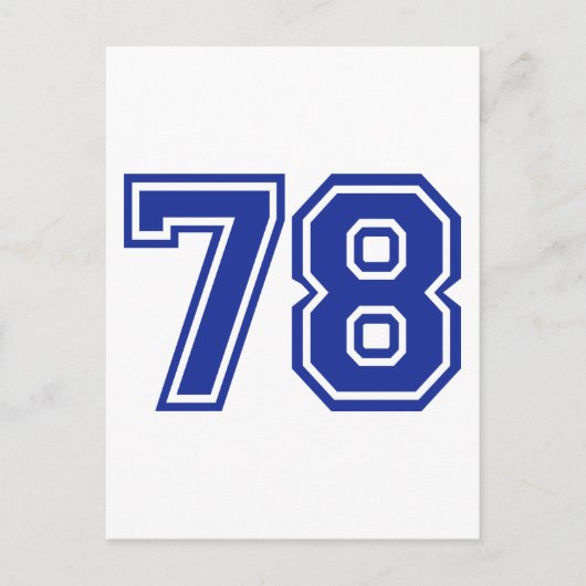 78 - nummer briefkaart (Voorkant)