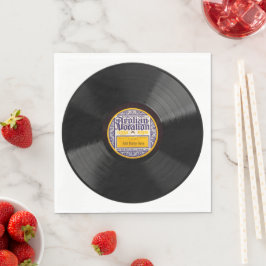 78 papier voor vinylplaten, aangepast, servetten