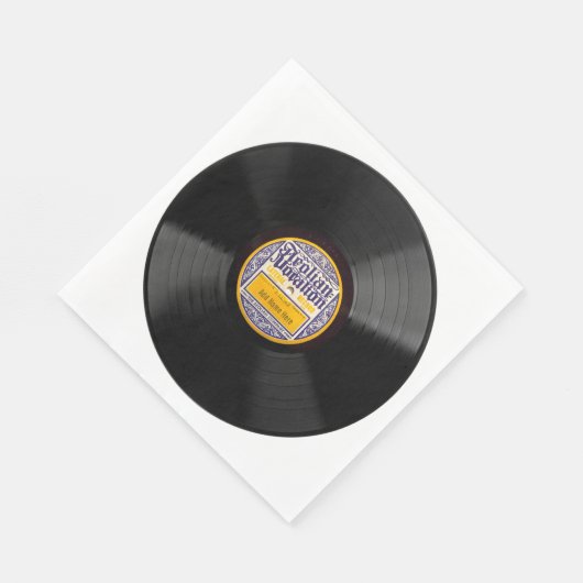 78 papier voor vinylplaten, aangepast, servetten (Hoek)