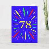 78e 'Birthday Explosion'-Kaart Kaart (Voorkant)