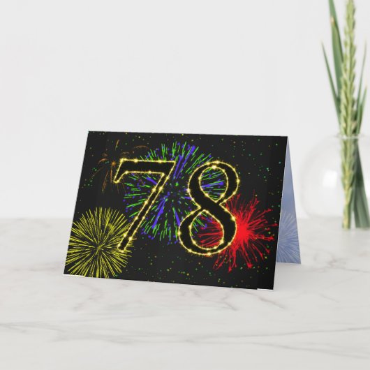 78e uitnodiging van de Birthday Party (Voorkant)