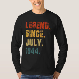 78e verjaardag 78 jaar oude legende sinds juli 194 t-shirt