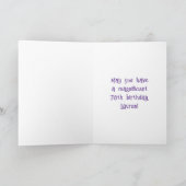 78e verjaardag: Floral Flowers Number, Custom Name Kaart (Binnen)