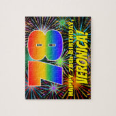78e verjaardag: Fun, kleurrijk gevuurwerk Legpuzzel (Verticaal)