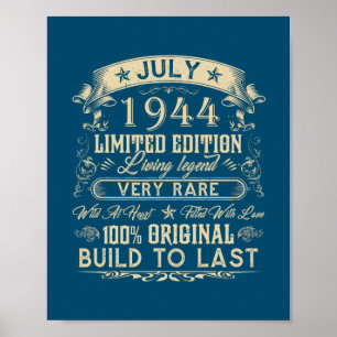 78e verjaardag Gifts 78 jaar oude Retro  Poster
