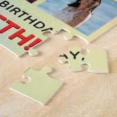 78e verjaardag: Leuke regenboog #, Aangepaste naam Legpuzzel (Zijkant)