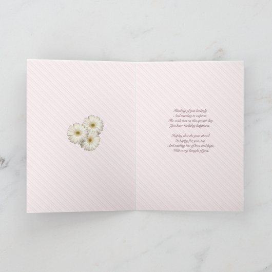 78e verjaardag, mooie bloemen kaart (Binnen)