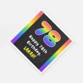 78e verjaardag: Regenboogspectrum # 78, Aangepaste Servet (Hoek)