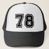 78e verjaardag van Trucker Hat Trucker Pet (Voorkant)