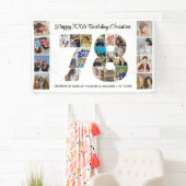 78e verpartij Cijfer 78 fotocollage Spandoek (Insitu)