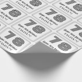 78ste verjaardag: Art Deco Geïnspireerde stijl "78 Cadeaupapier (Hoek)