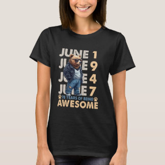 78ste verjaardag Beer Legends juni 1947 78 jaar ou T-shirt