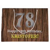 78ste verjaardag: Country Western geïnspireerd uit Groot Cadeauzakje (Voorkant)