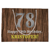 78ste verjaardag: Country Western geïnspireerd uit Groot Cadeauzakje (Achterkant)