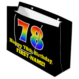 78ste verjaardag ~ Leuk, Kleurrijk, Levendig, Rege Groot Cadeauzakje