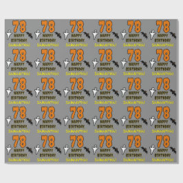 78ste verjaardag: Spooky Halloween Thema, aangepas Cadeaupapier